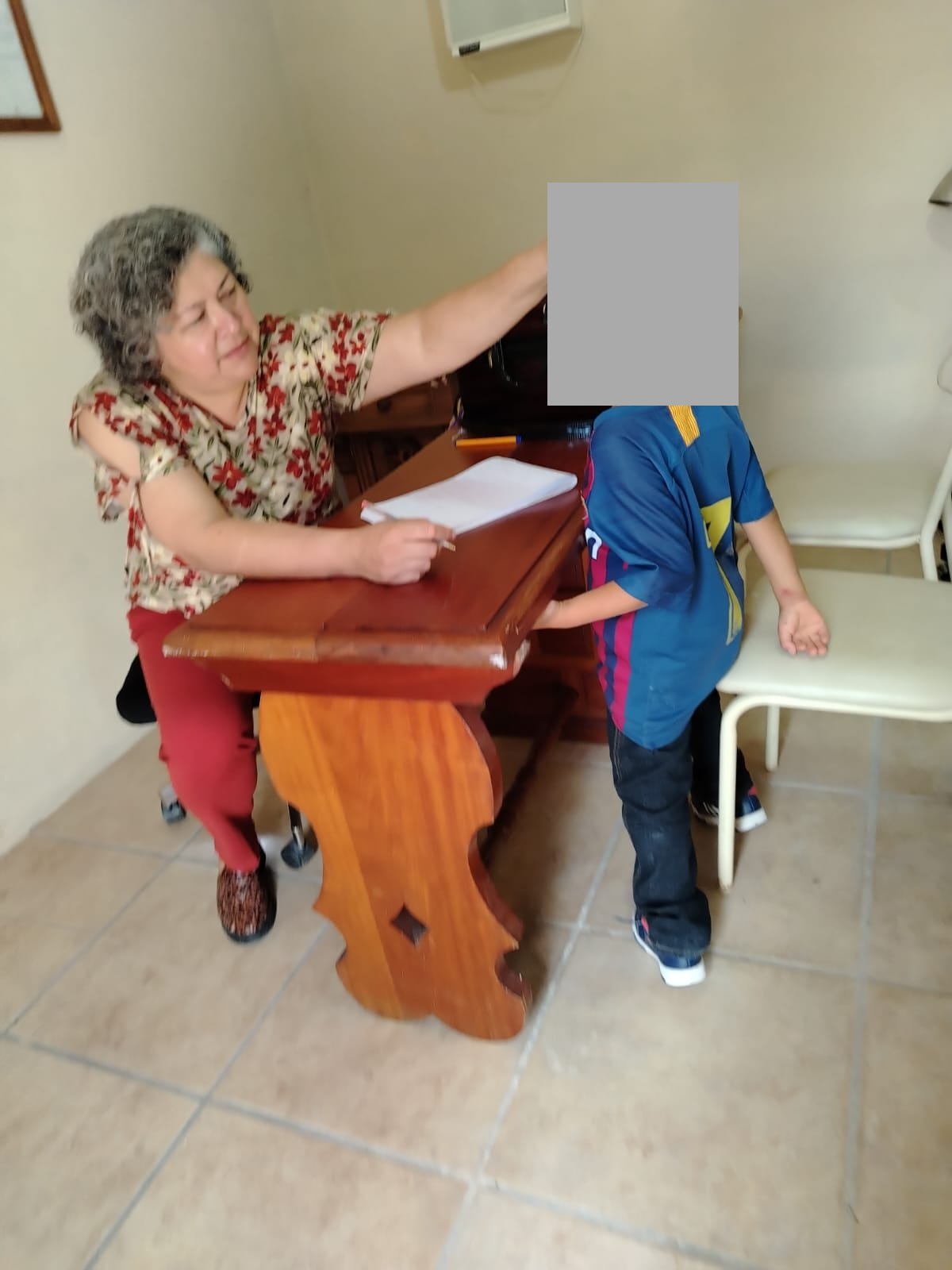 Medical Care: Weight and Height Measurements, with Children's Faces Concealed