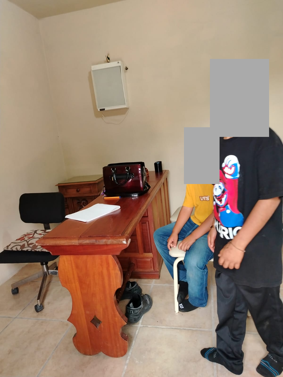 Medical Care: Weight and Height Measurements, with Children's Faces Concealed